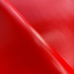 Тентовый материал ПВХ 600 гр/м2 плотная, Красный (Ширина 150см), на отрез  в Белгороде, 600 г/м2, 1189 руб