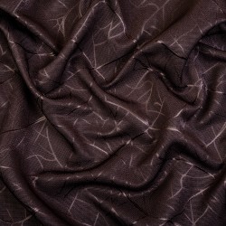 Ткань Блэкаут для штор &quot;Ледовое тиснение цвет Темно-Коричневый&quot; (на отрез)  в Белгороде
