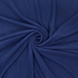 Ткань Флис Односторонний 130 гр/м2, цвет Темно-синий (на отрез)  в Белгороде