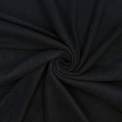 Ткань Флис Односторонний 130 гр/м2, цвет Черный (на отрез)  в Белгороде